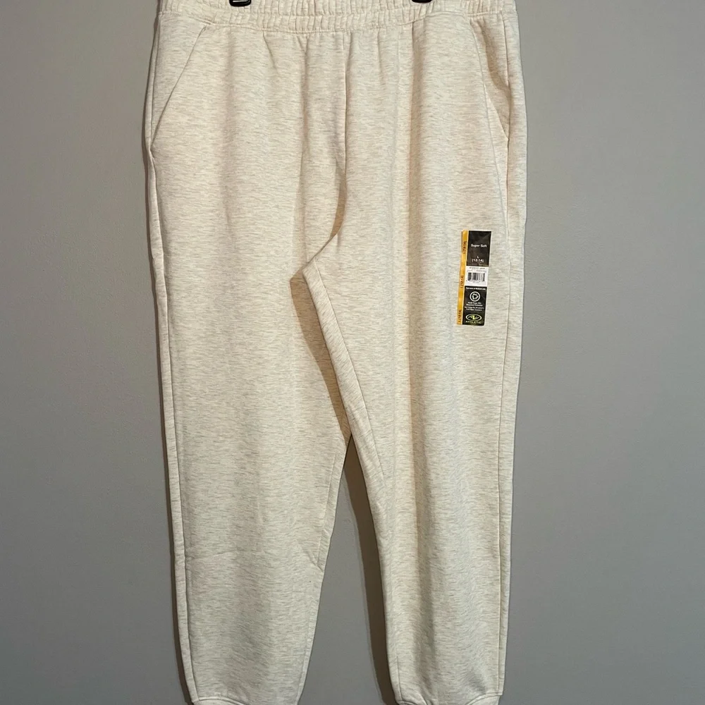 Athletic Works Super Soft Jogger - Heather Cream Large BNWT - Picture 1 of 4